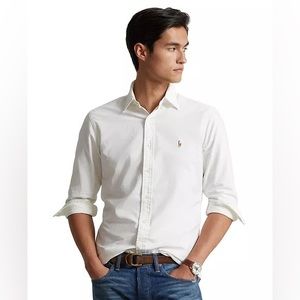 Polo Ralph Lauren White Long Sleeve Oxford Shirt